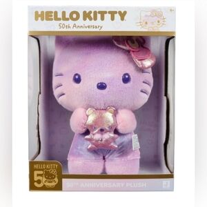 Hello Kitty and Friends, 50th Anniversary 8-inch Hello Kitty Plush Teddy Bear